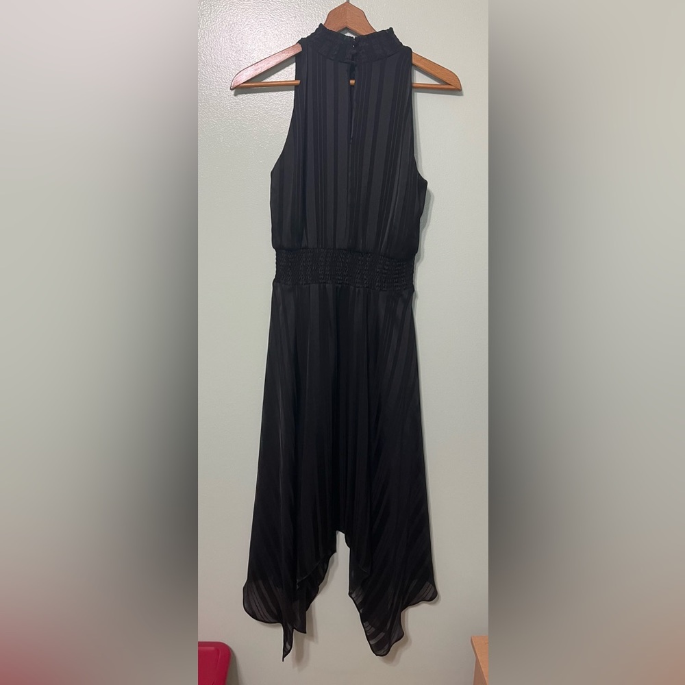 Sam Edelman Black Asymmetrical hem Dress with lining size 4 - Picture 2 of 7